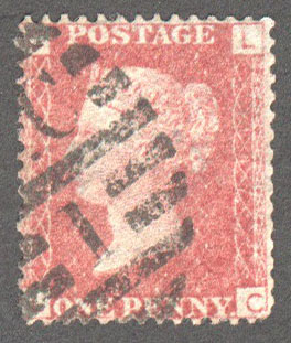 Great Britain Scott 33 Used Plate 117 - LC - Click Image to Close
